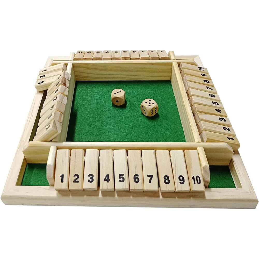 Board Game Template - Shut The Box Dice Game Classic