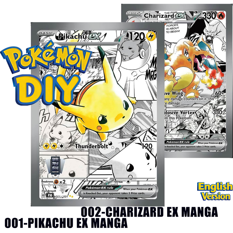 Board Game Diy - Diy Pokemon Series 001/001 Pikachu Ex