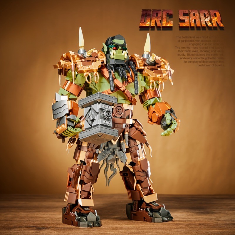 Board Game Empire - 1776Pcs Orc Thrall Building Blocks Set,