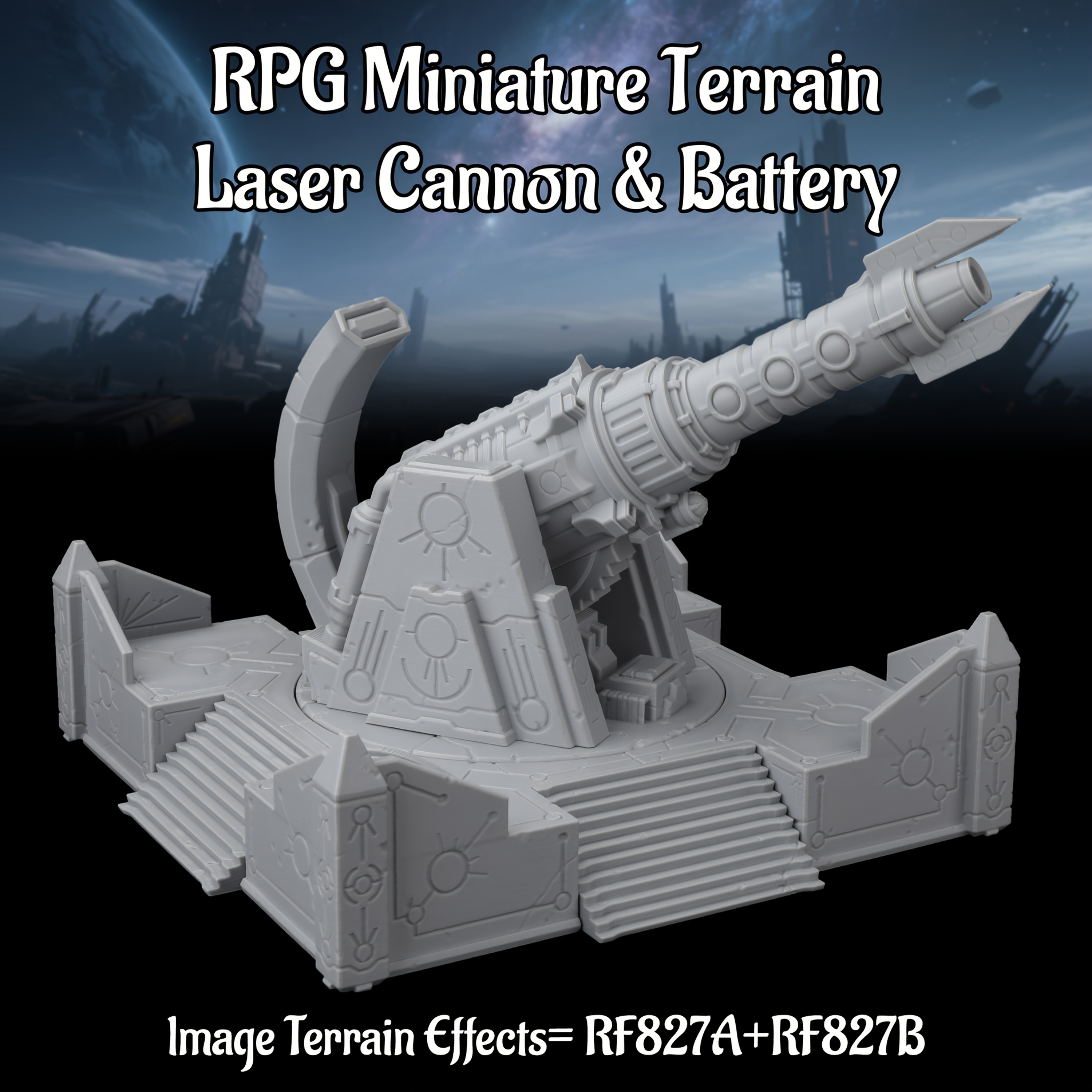 Sci-Fi Base Defense Miniature  - Miniature Terrain Set review and price