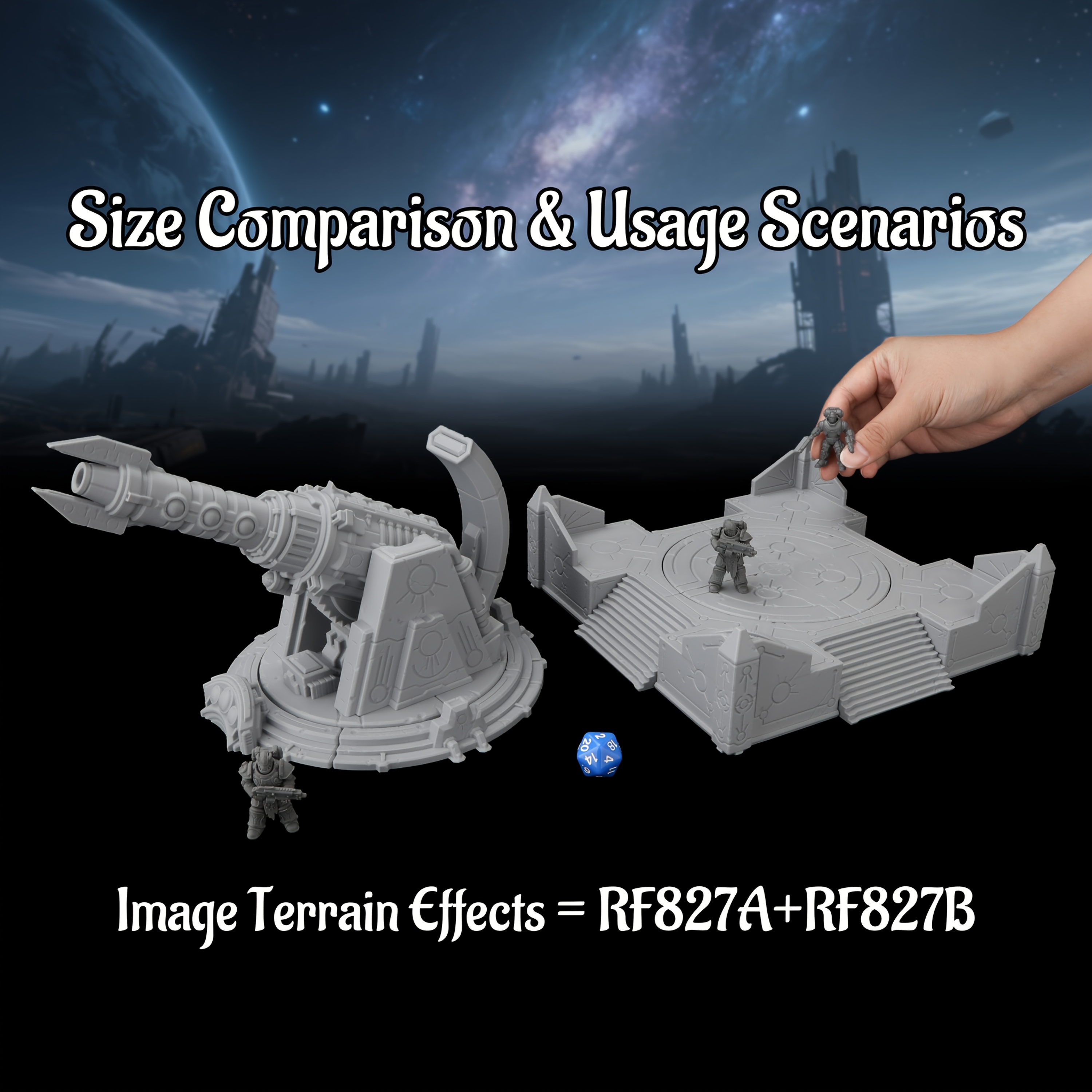 Sci-Fi Base Defense Miniature  - Miniature Terrain Set review and price