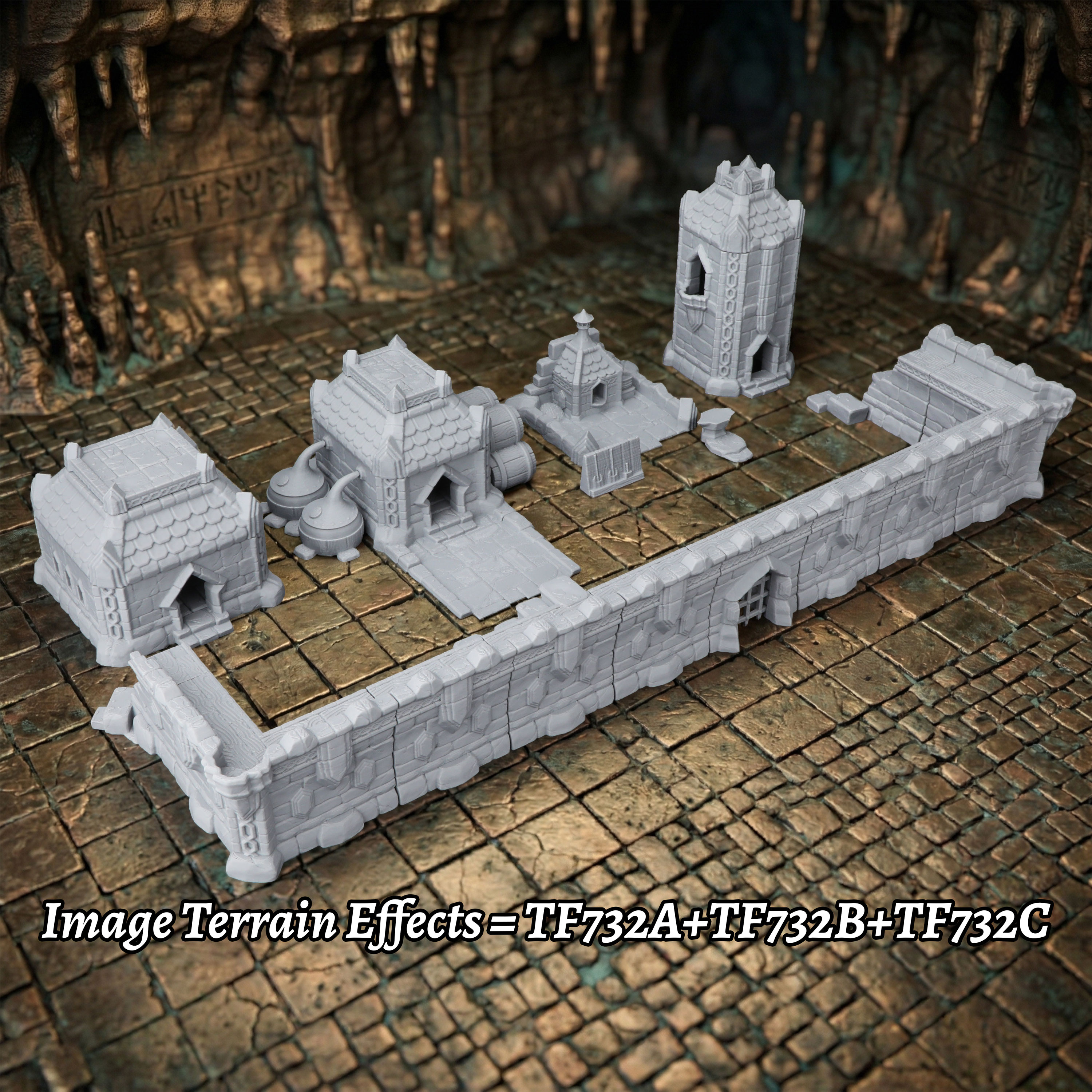 Fantasy Town Terrain Set - Bre - Miniature Terrain Set review and price