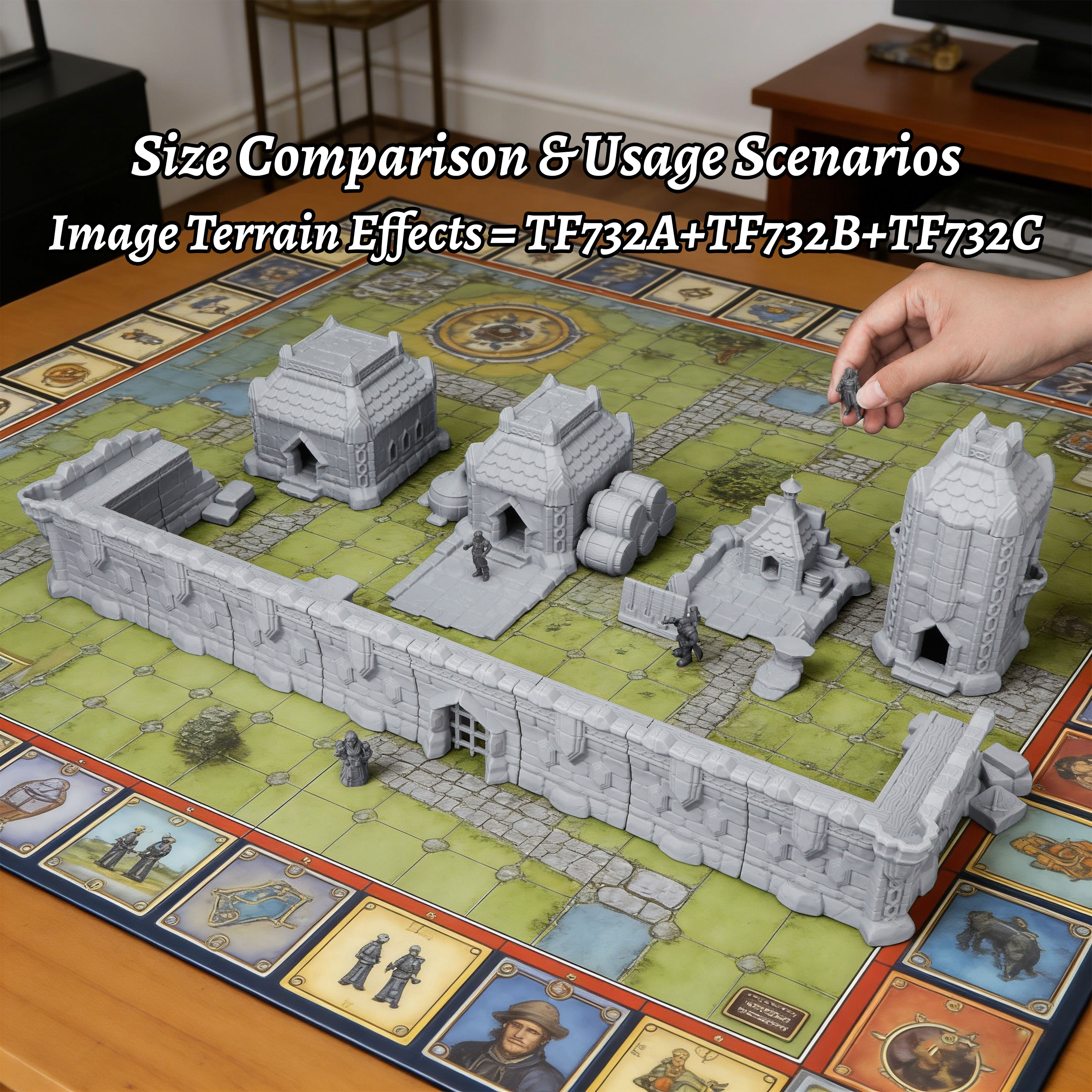 Fantasy Town Terrain Set - Bre - Miniature Terrain Set review and price