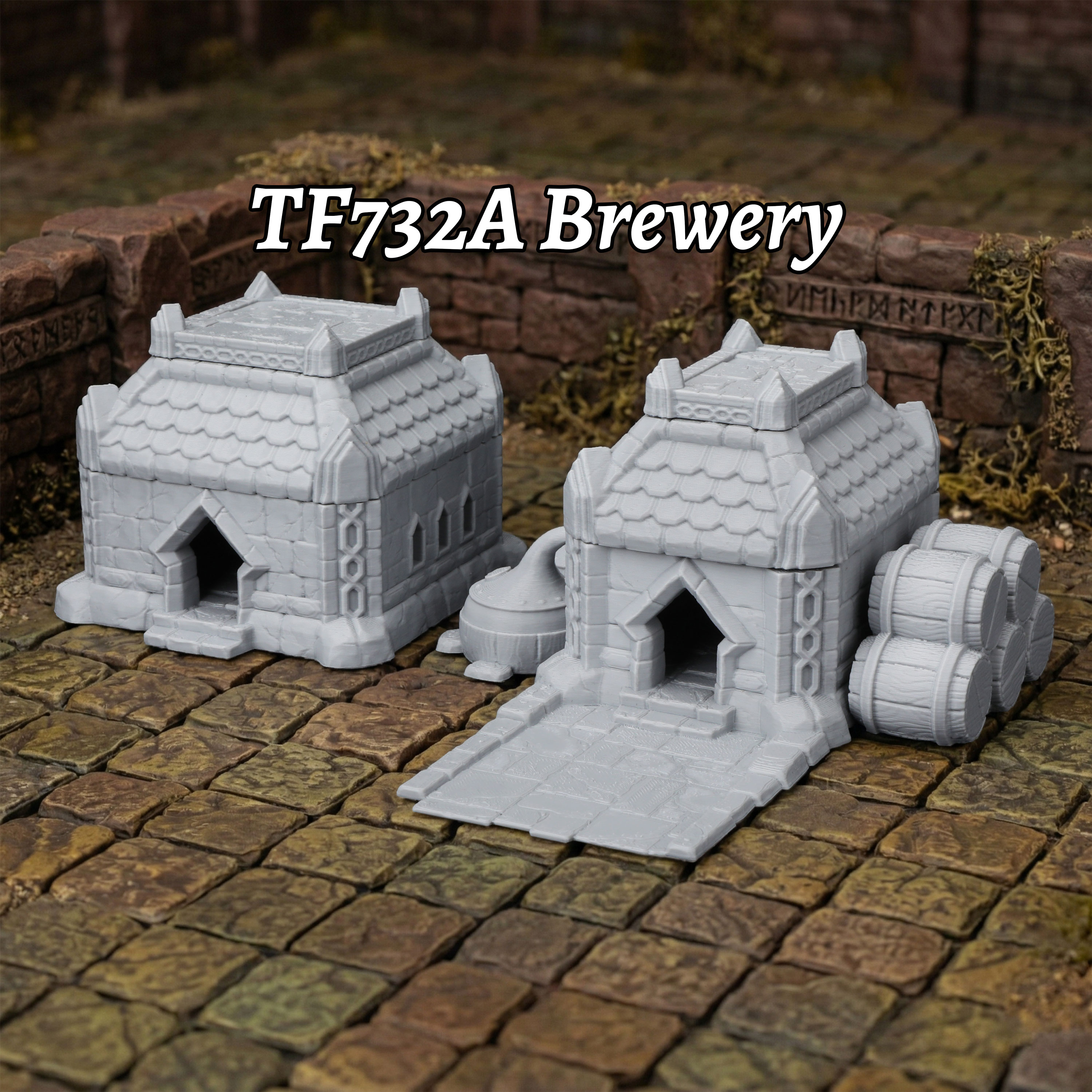 Fantasy Town Terrain Set - Bre - Miniature Terrain Set review and price