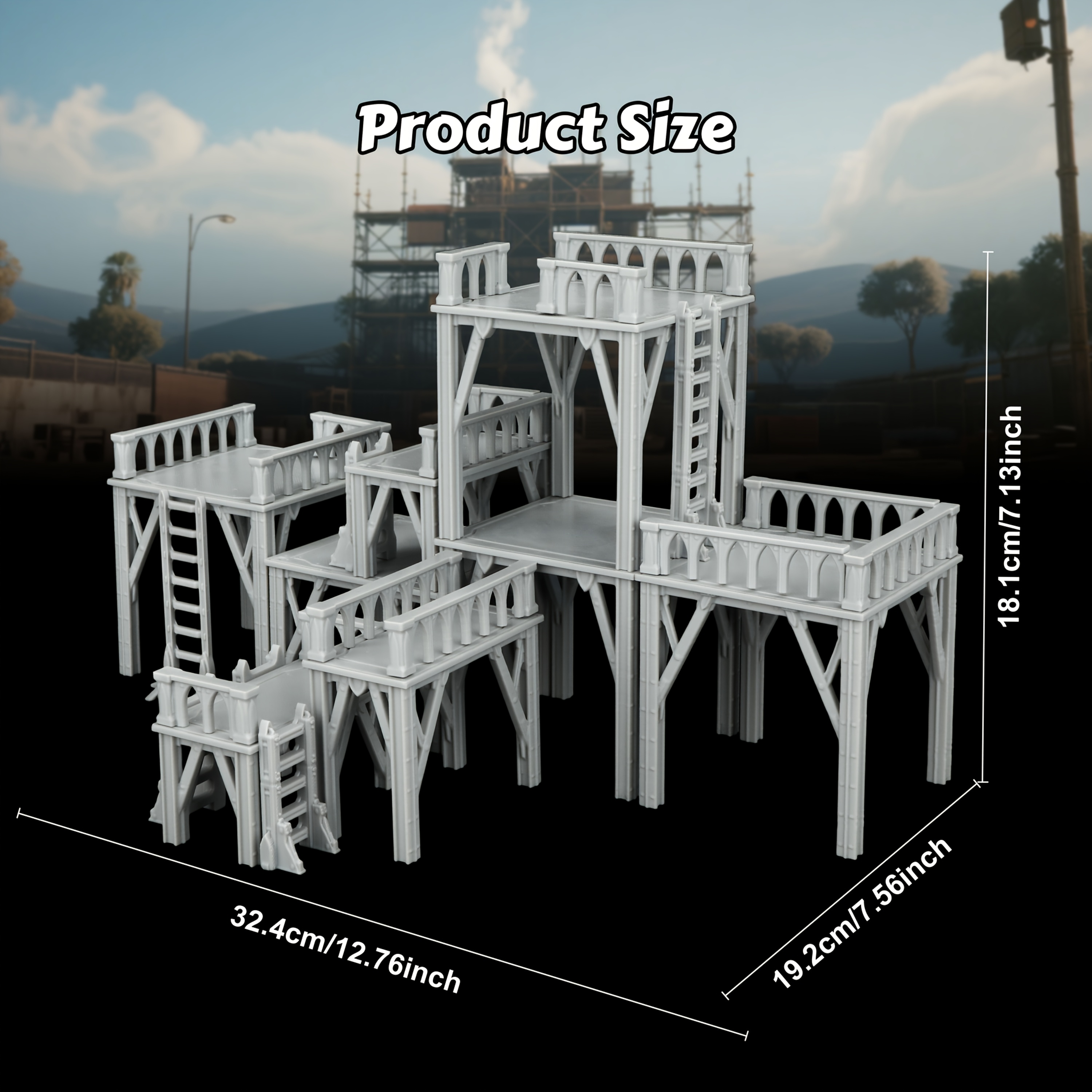 Sci-Fi Scaffolding Mini Terrai - Miniature Terrain Set review and price