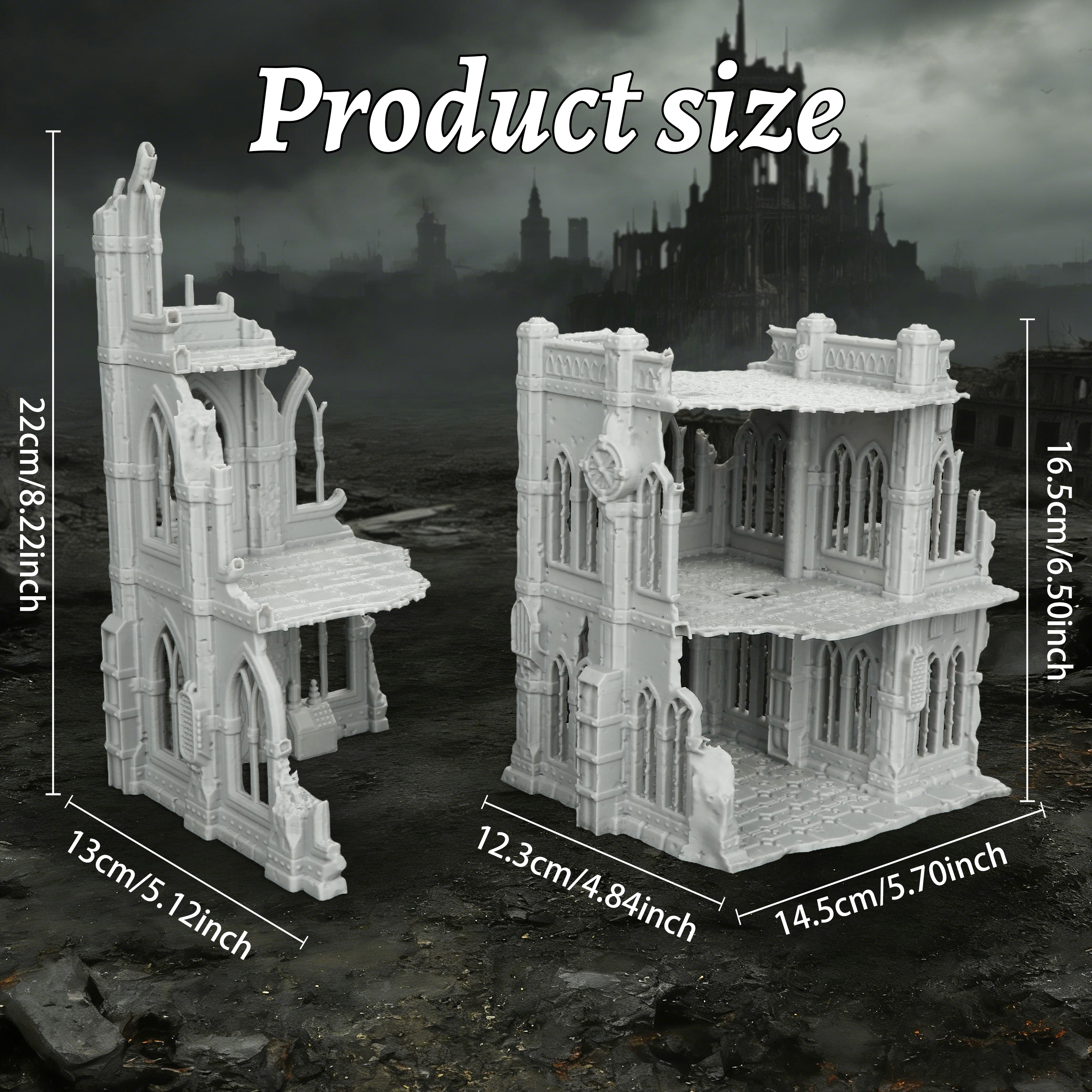Sci-Fi Ruins Building Miniatur - Miniature Terrain Set review and price