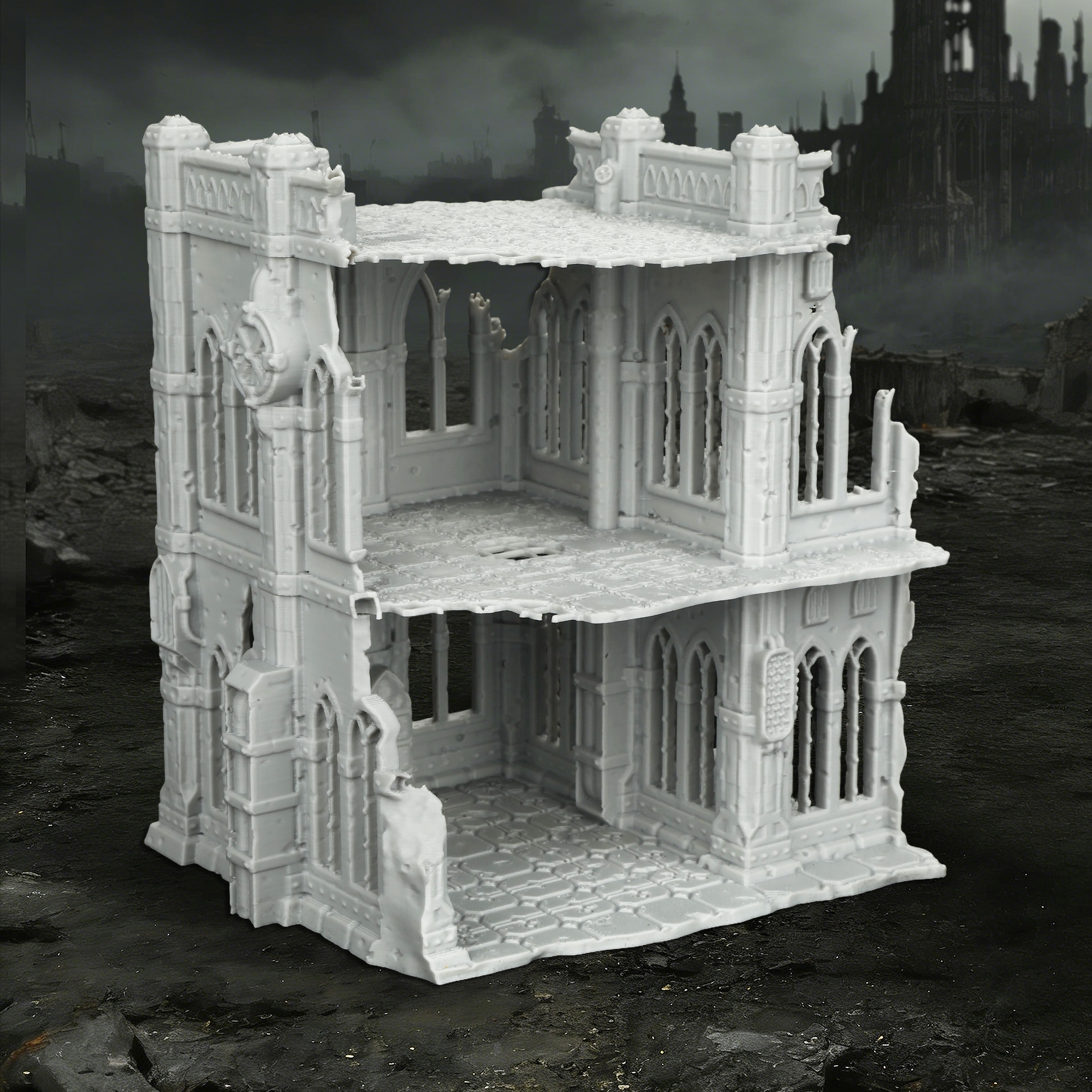 Sci-Fi Ruins Building Miniatur - Miniature Terrain Set review and price