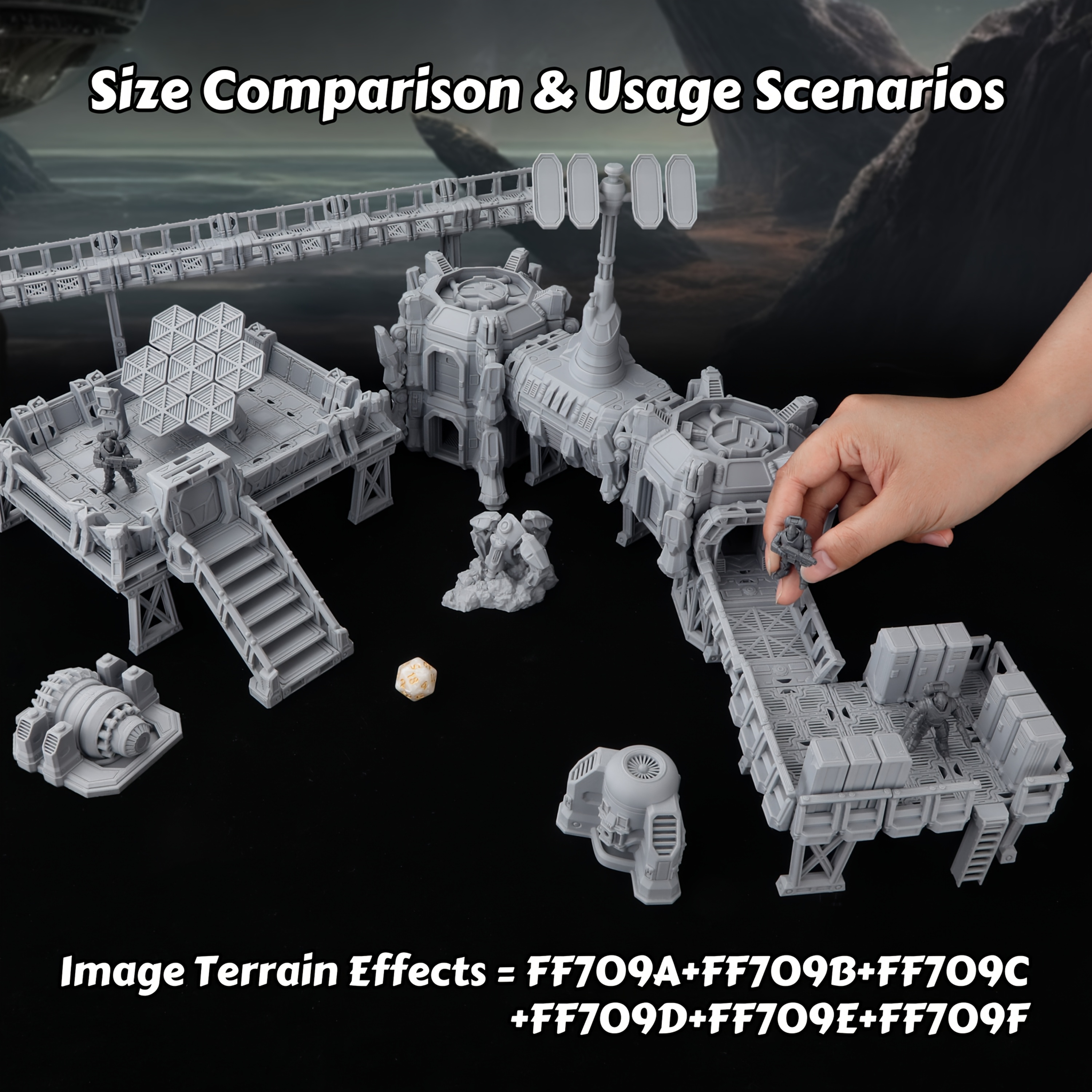 Epical Sci-Fi Terrain Set for  - Miniature Terrain Set review and price