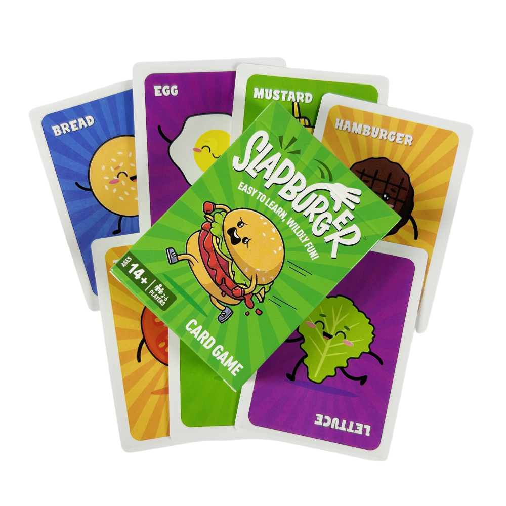 Slapburger Card Game Families  - Board Game Virus review and price