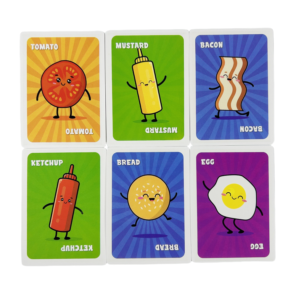 Slapburger Card Game Families  - Board Game Virus review and price