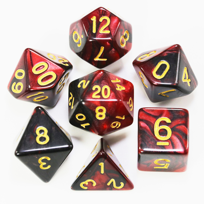 Polyhedral Dice Double-colors  - Board Game Ludo review and price