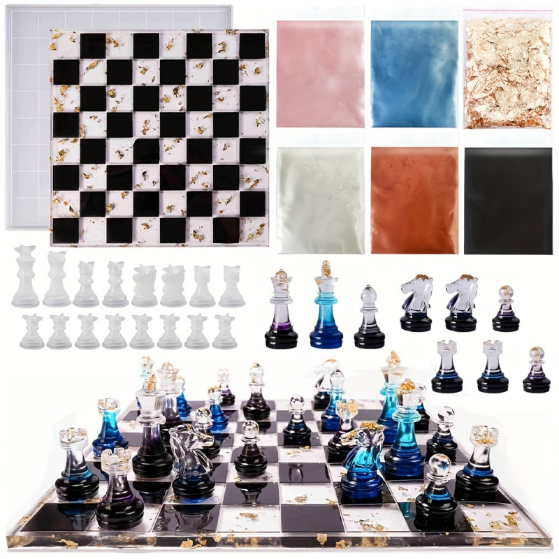 23pcs Chess Set with Silicone  - Board Game Diy review and price