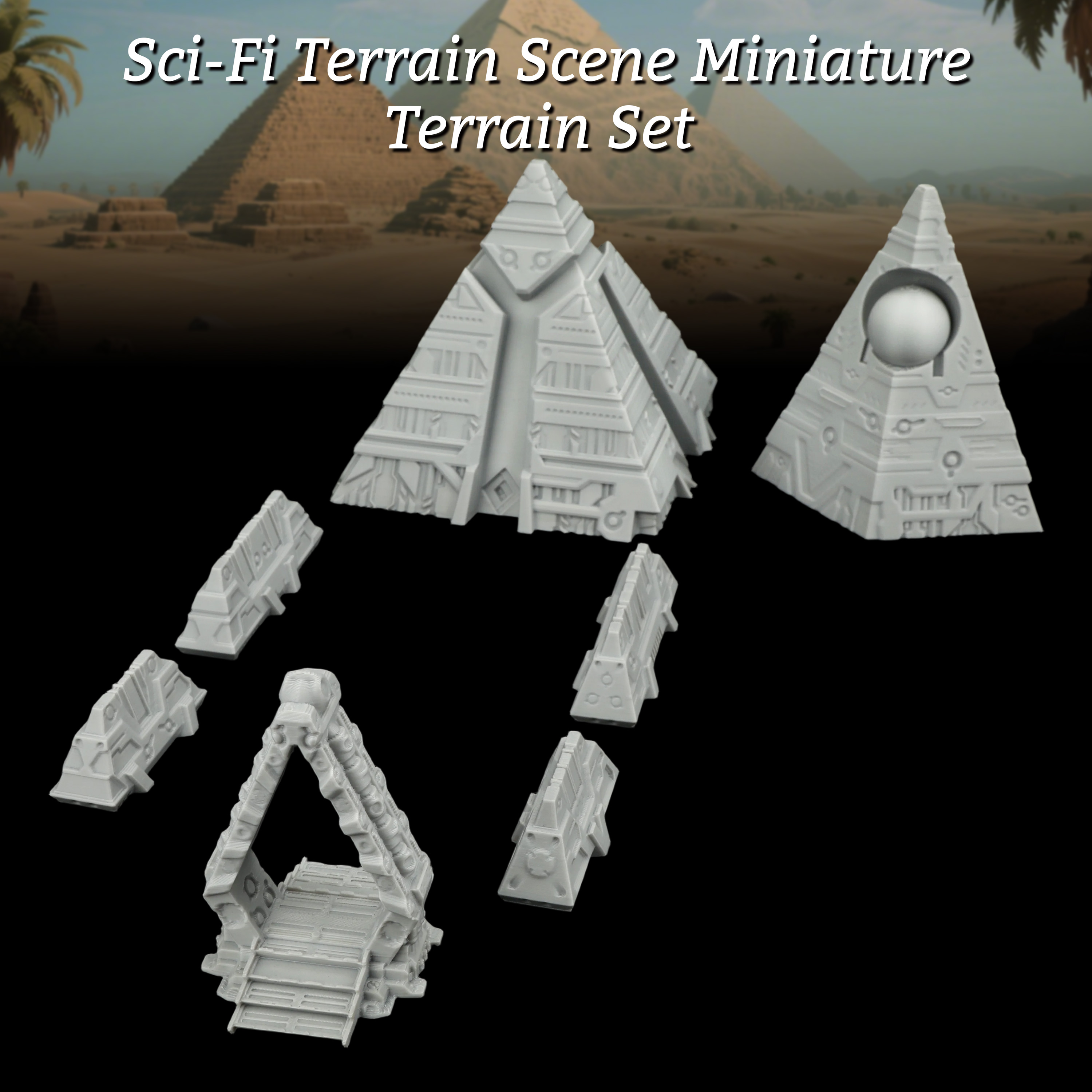 Sci-Fi Terrain Scene Miniature - Miniature Terrain Set review and price