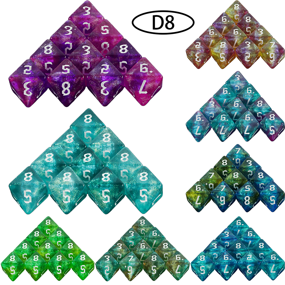 D8 Mixed Colours Polyhedral Di - Board Game Ludo review and price