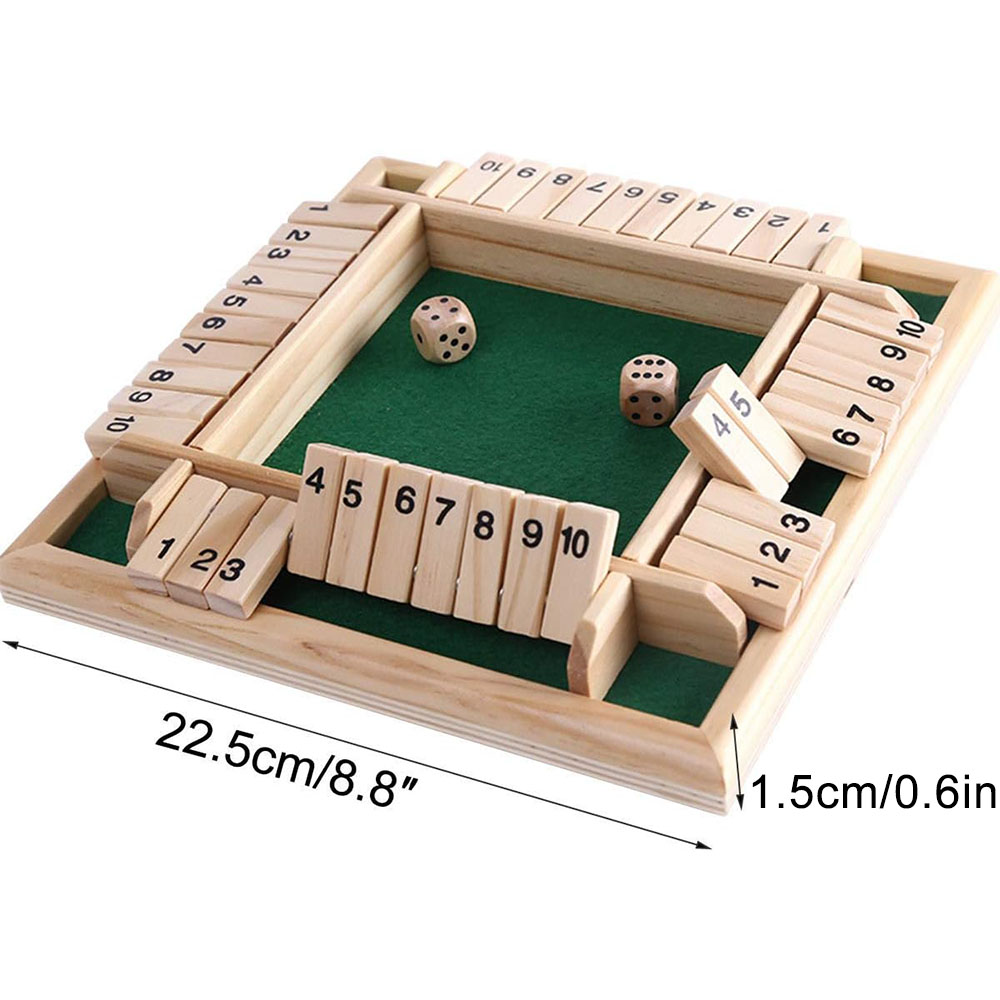 Shut The Box Dice Game Classic - Board Game Template review and price