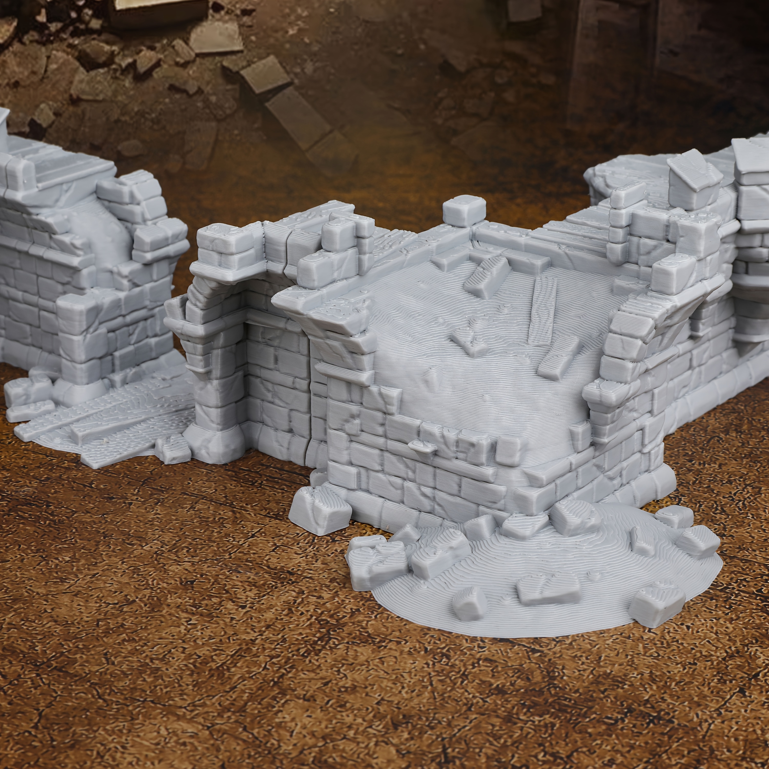 Fantasy Fortress Walls Ruins M - Miniature Terrain Set review and price