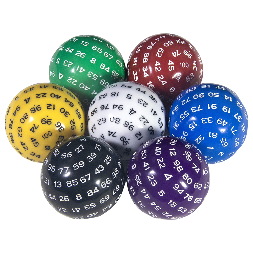 D100 Dice Polyhedral Acrylic 1 - Board Game Ludo review and price