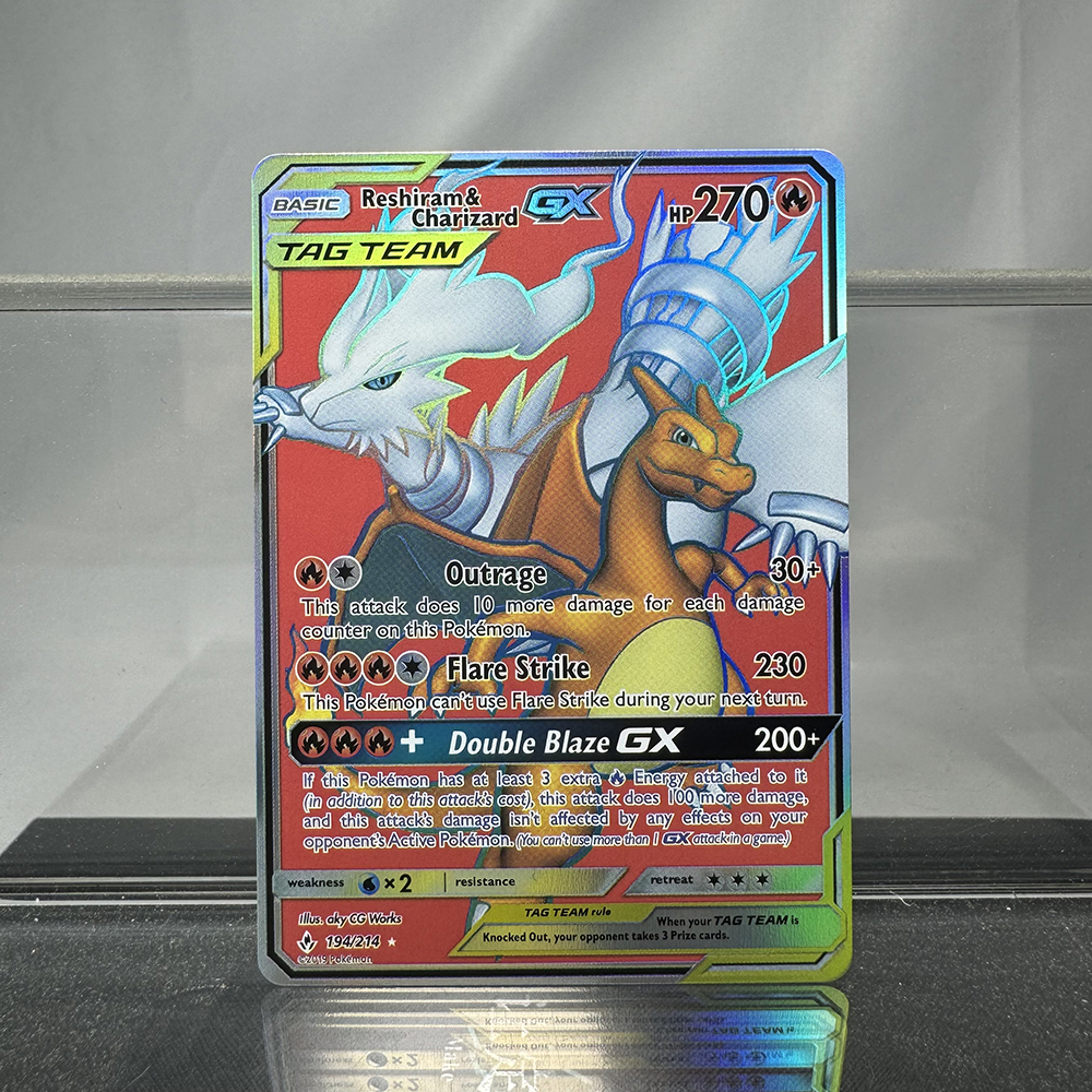 PKM Foil PROXY Cards Reshiram& - Board Game Template review and price