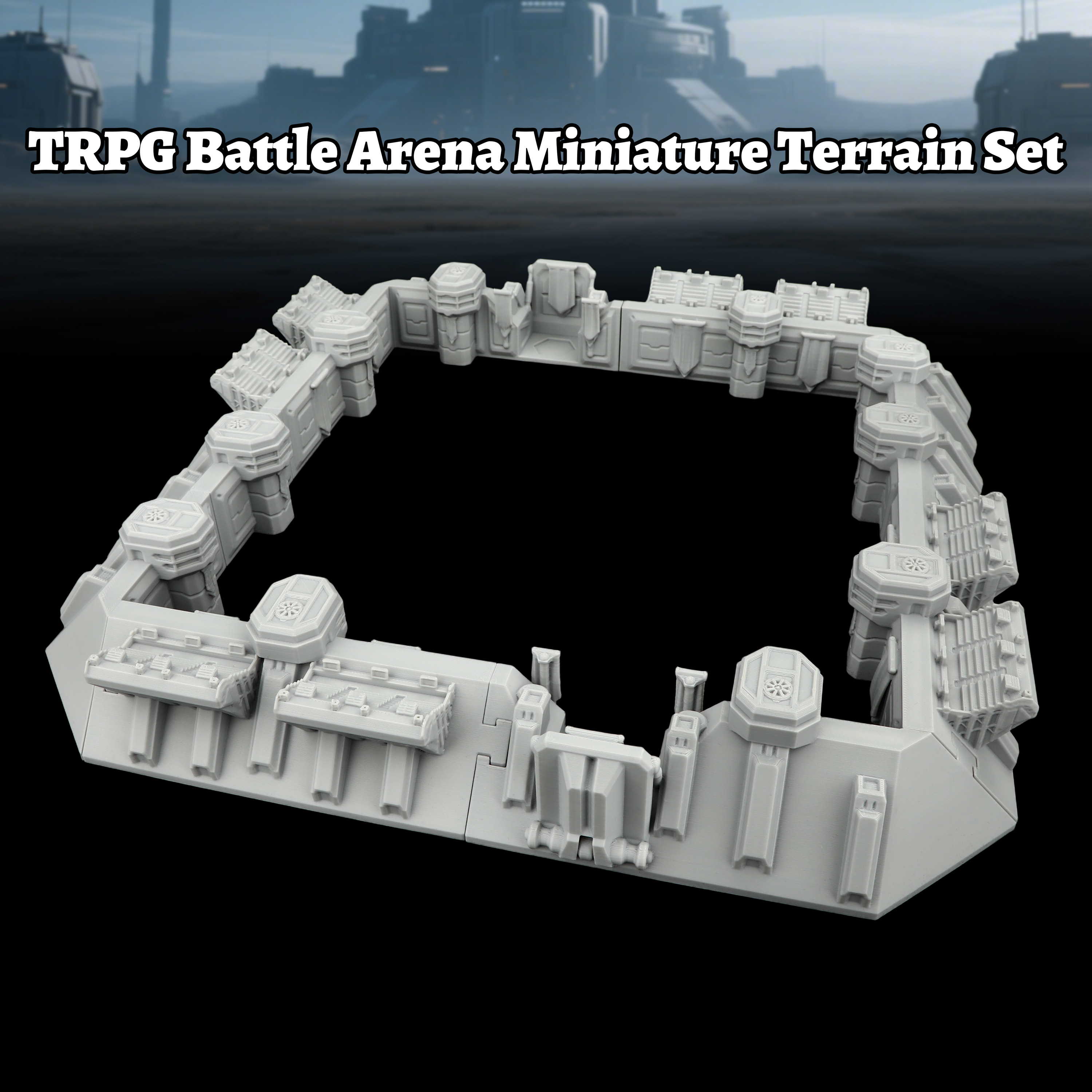 Sci-Fi Arena Terrain Set - Gre - Miniature Terrain Set review and price