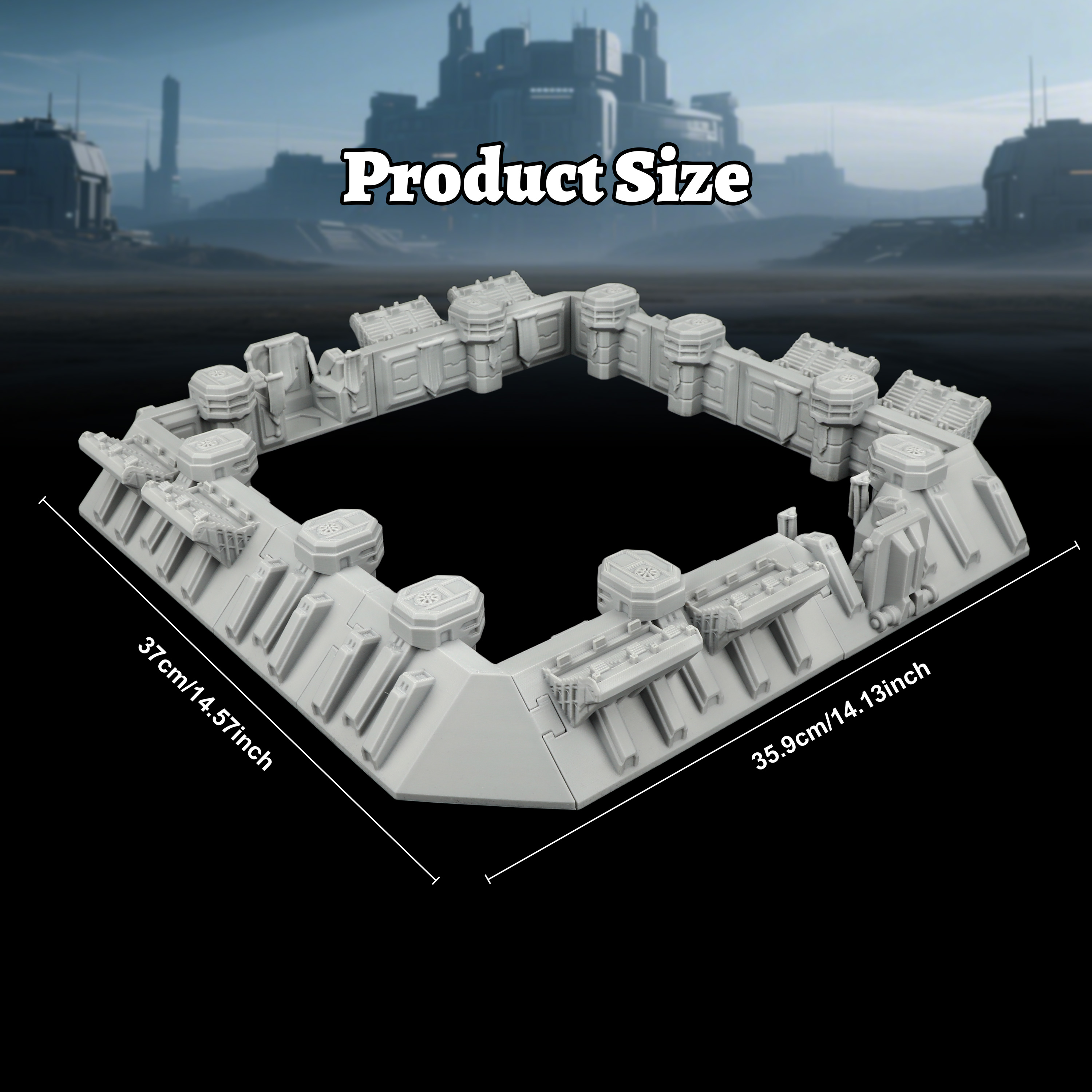 Sci-Fi Arena Terrain Set - Gre - Miniature Terrain Set review and price