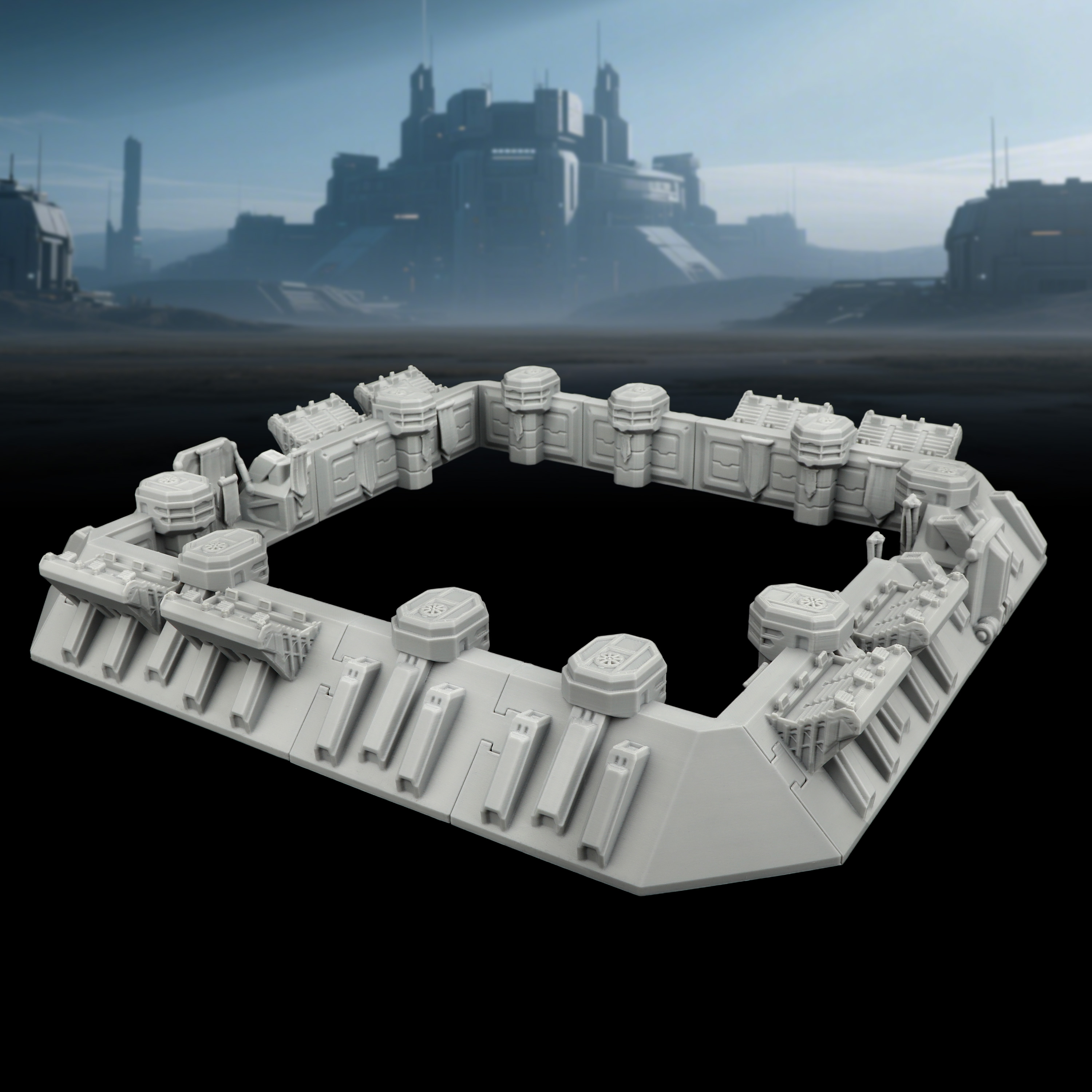 Sci-Fi Arena Terrain Set - Gre - Miniature Terrain Set review and price