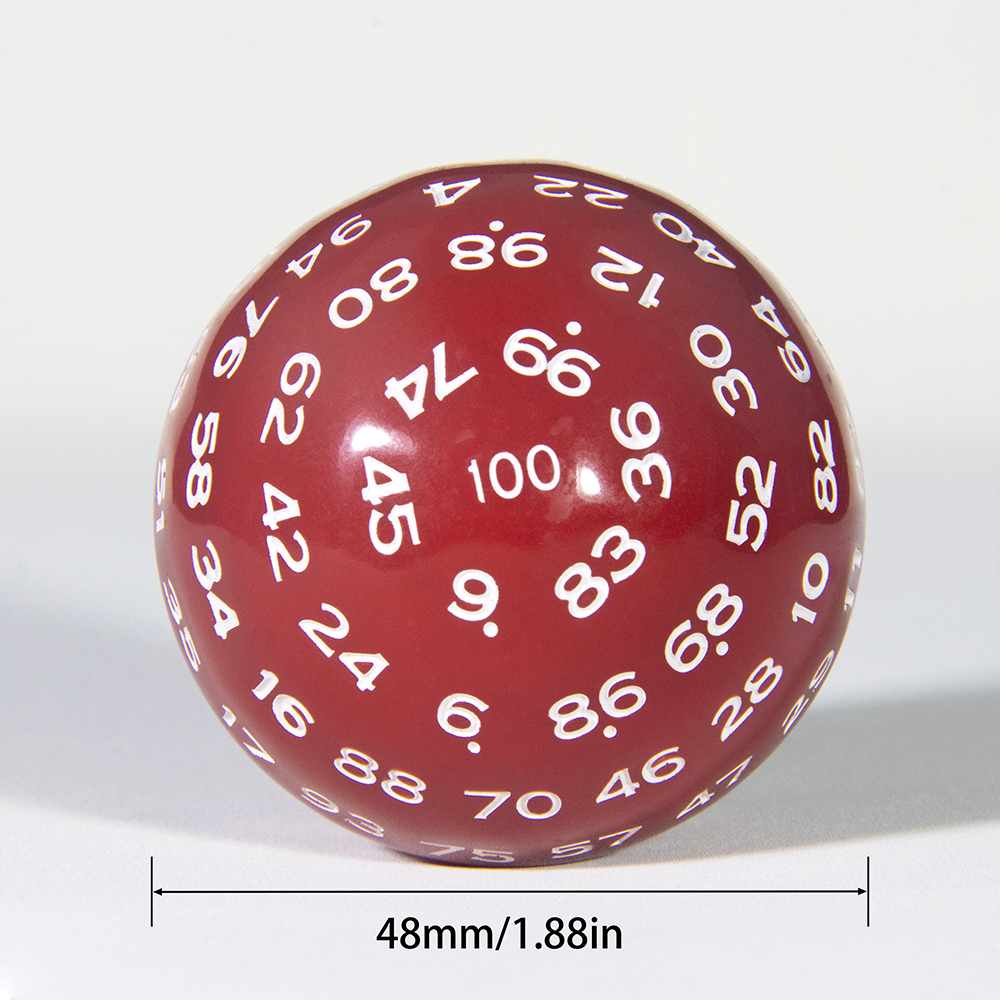 D100 Dice Polyhedral Acrylic 1 - Board Game Ludo review and price