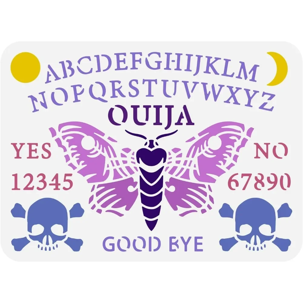 Ouija Board Stencil 8.3x11.7in - Board Game Template review and price