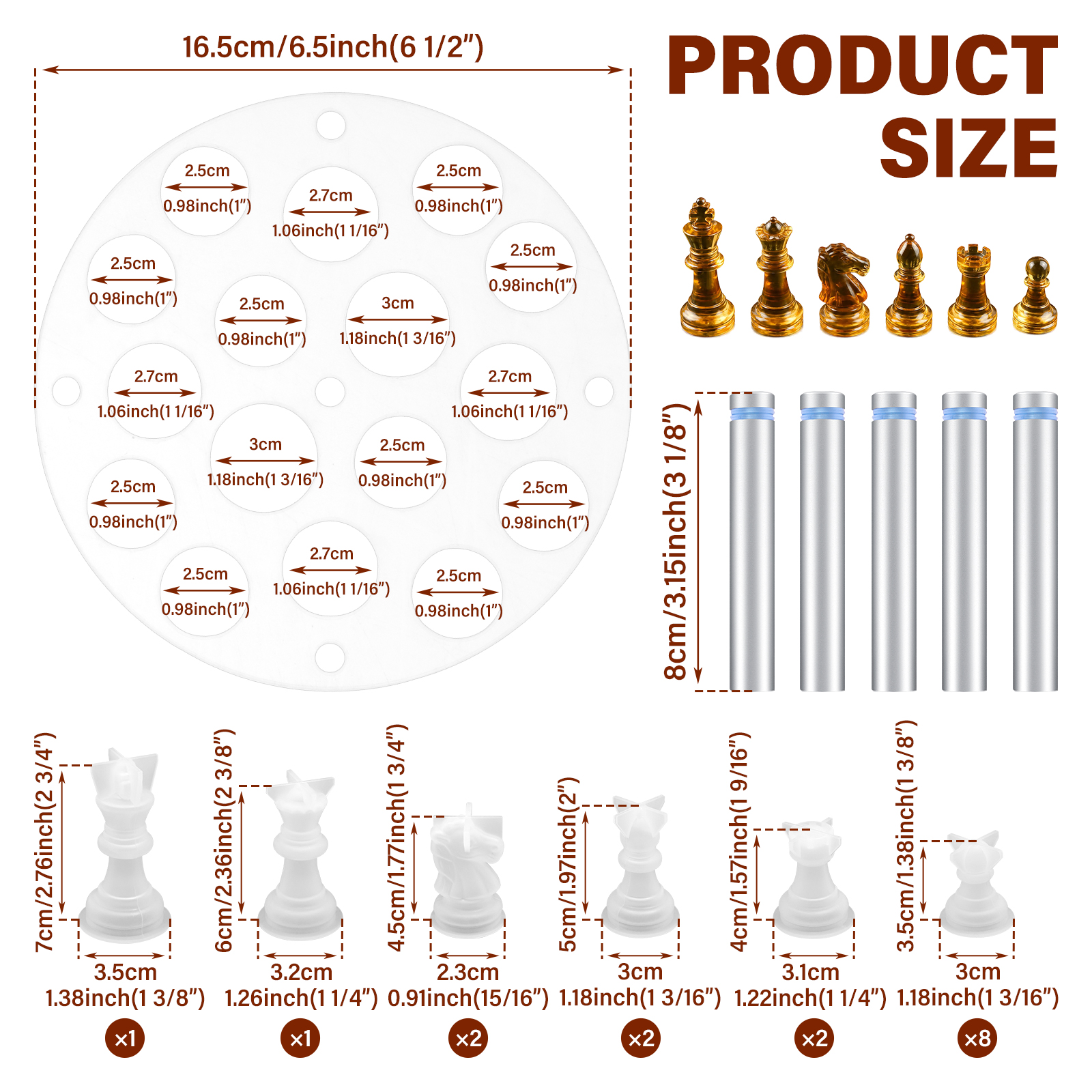 DIY Chess Silicone Mold Handma - Board Game Diy review and price