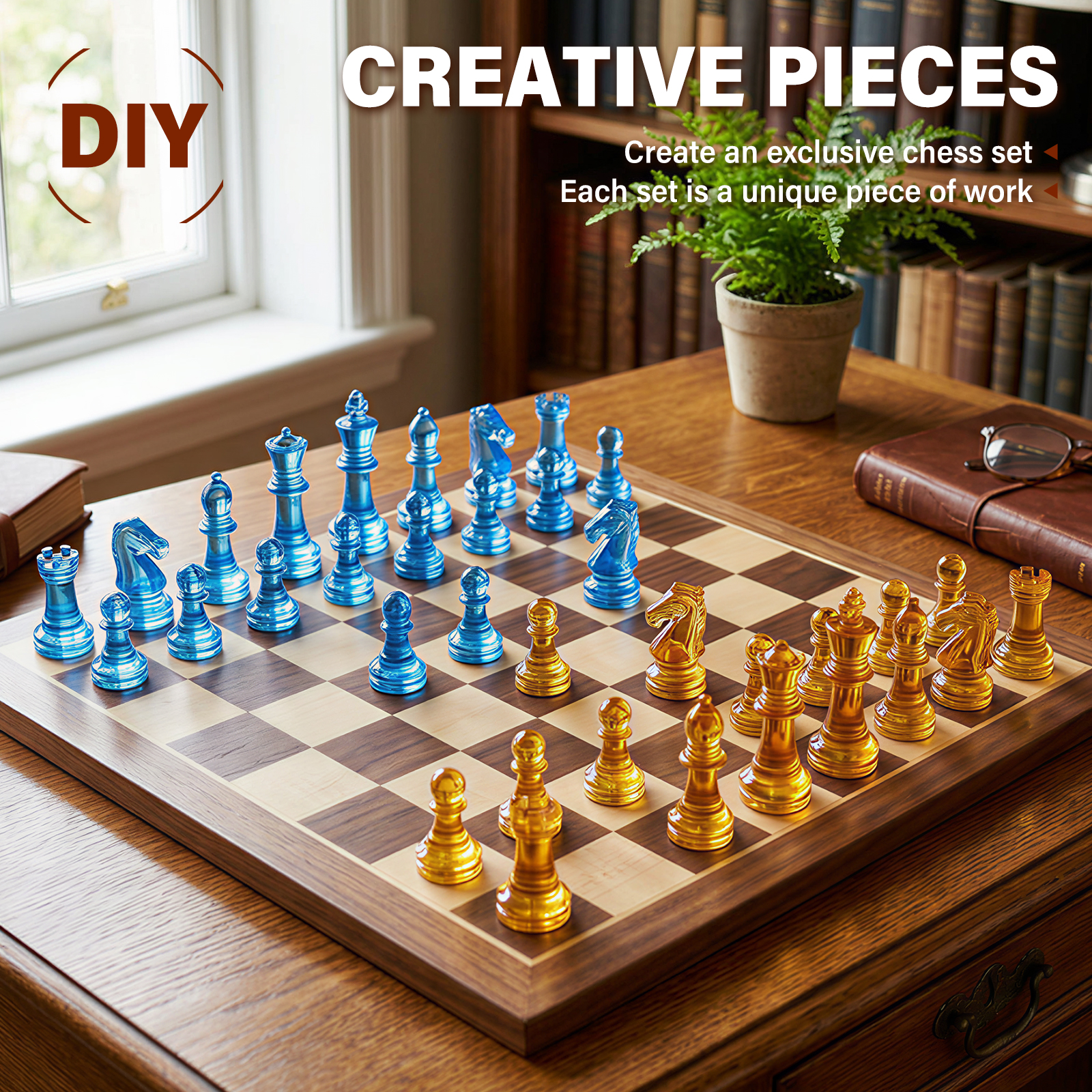 DIY Chess Silicone Mold Handma - Board Game Diy review and price