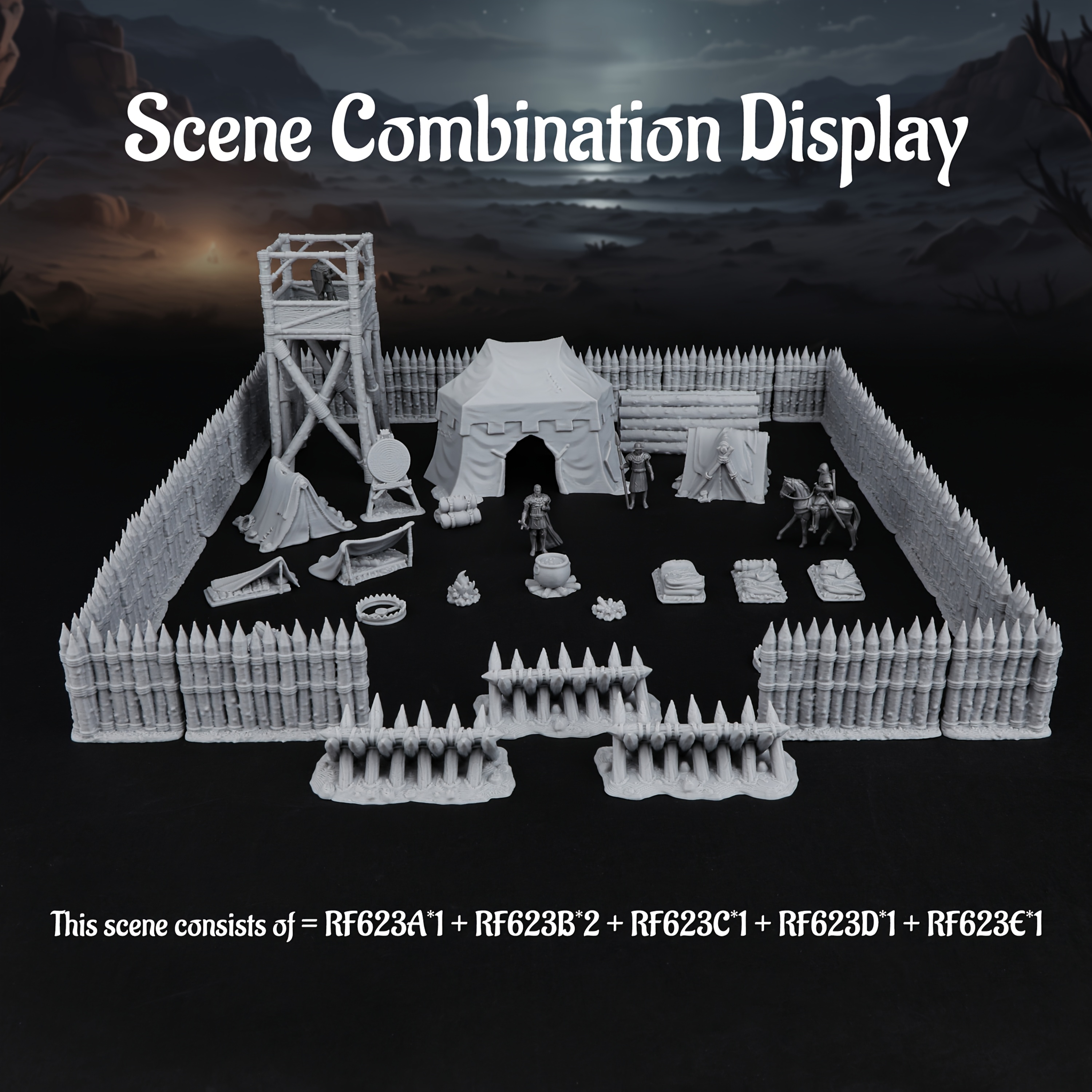 RPG Modular Camp Miniature Ter - Miniature Terrain Set review and price