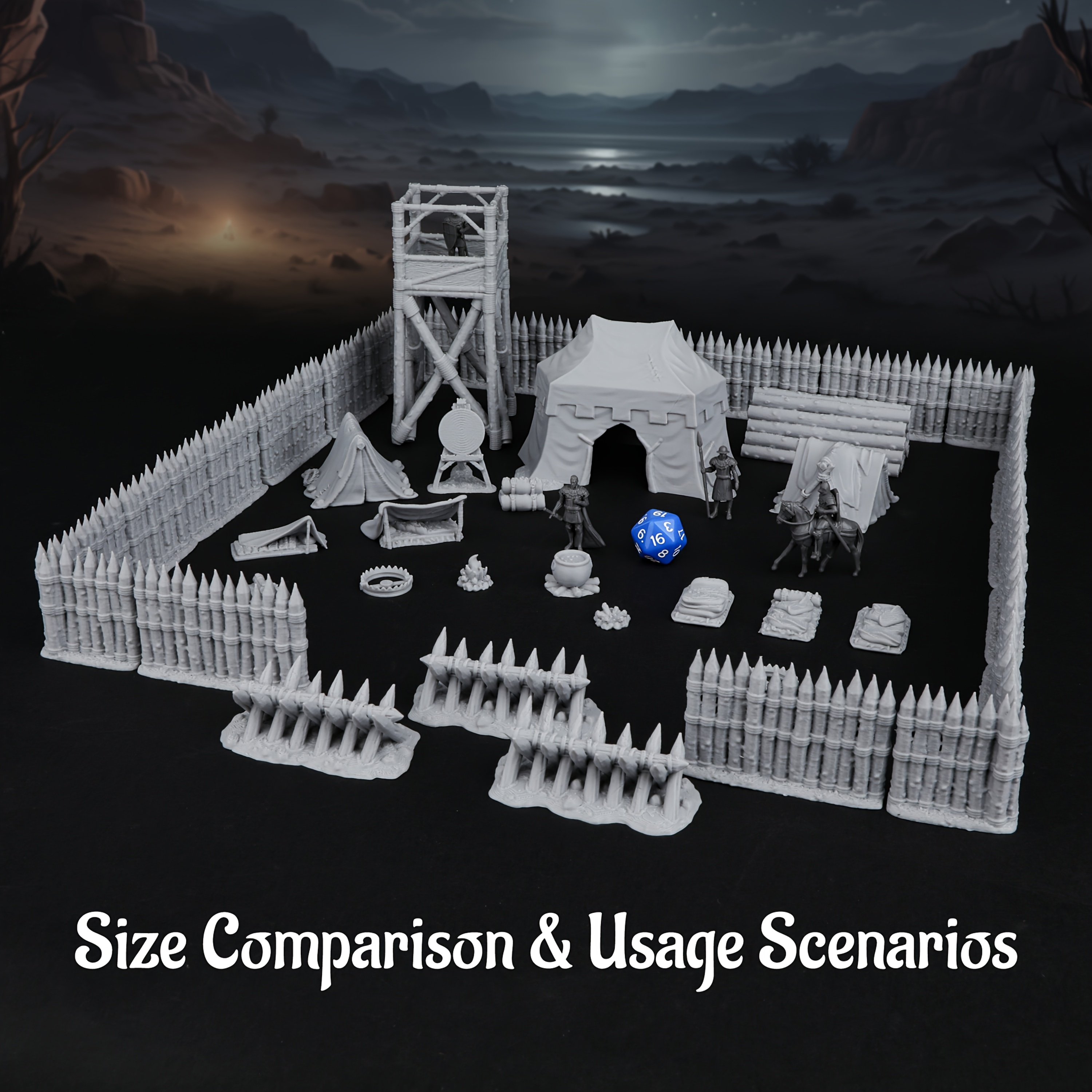 RPG Modular Camp Miniature Ter - Miniature Terrain Set review and price